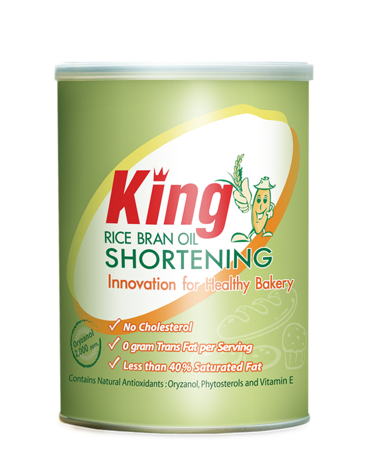 2 King Rice Bran Oil Shortening King